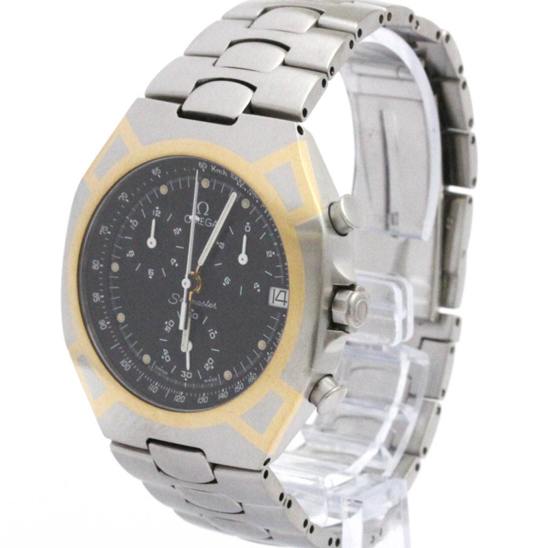 歐米茄海馬系列北極星計時石英男士腕錶 386.1031 拋光款-1