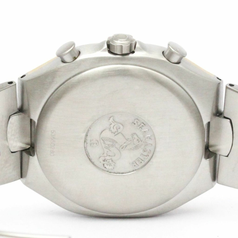 歐米茄海馬系列北極星計時石英男士腕錶 386.1031 拋光款-5