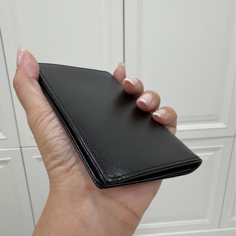 montblanc 萬寶龍 黑色 卡夾 卡包 短夾 信用卡卡夾 名片夾 皮夾 皮包-5