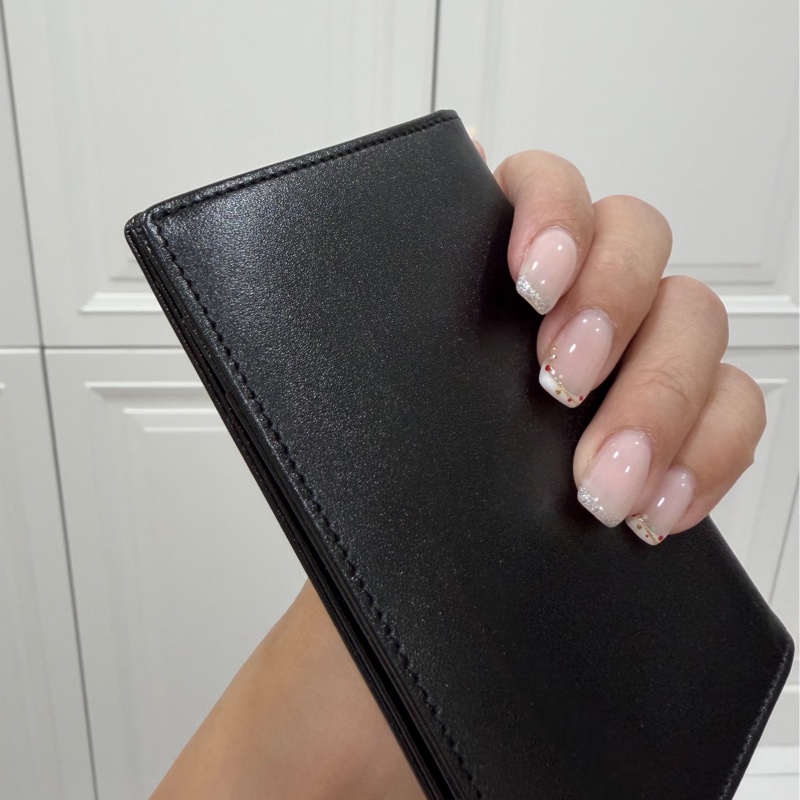 montblanc 萬寶龍 黑色 卡夾 卡包 短夾 信用卡卡夾 名片夾 皮夾 皮包-6