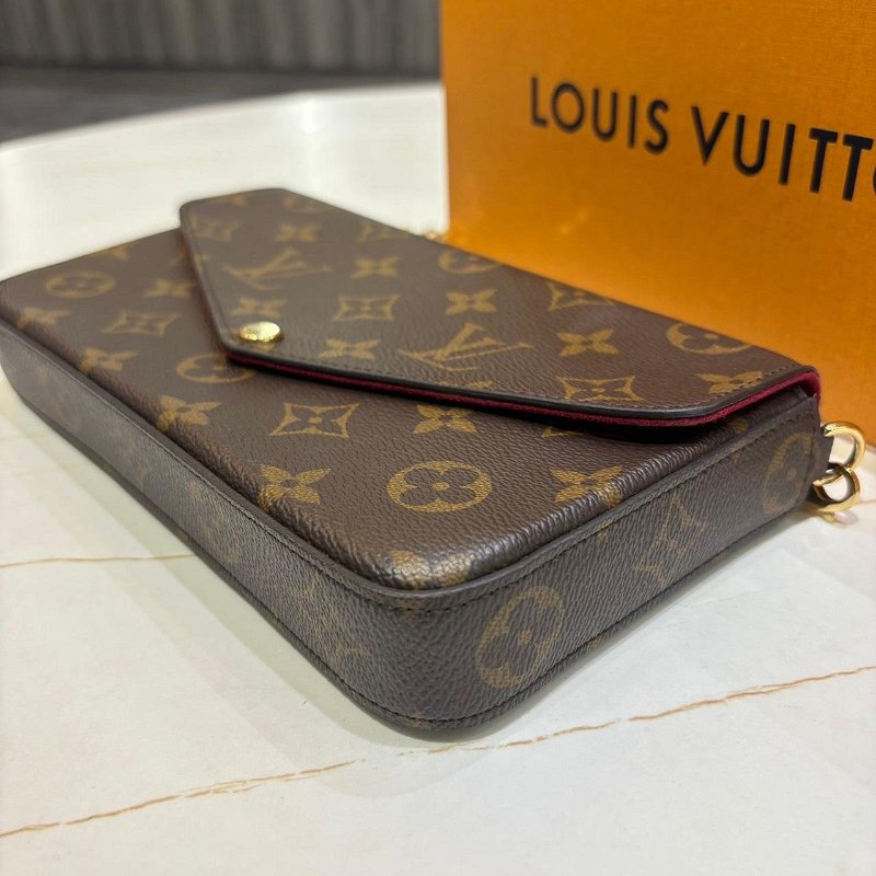 *SHIHNA名牌精品* LV Félicie Pochette 老花三合一鏈包-2
