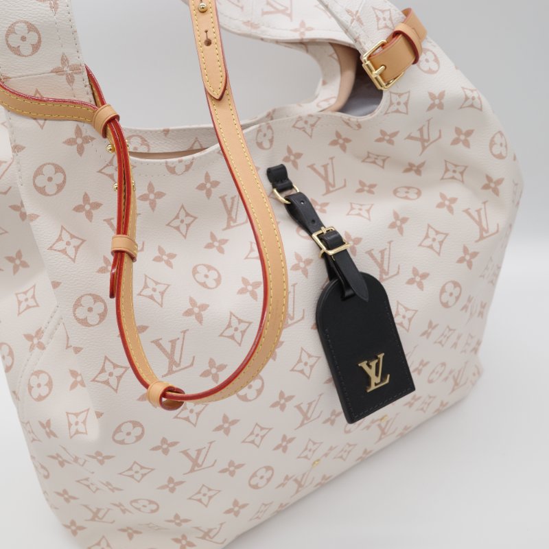 Louis Vuitton 路易威登 Atlantis 沙丘  白色 棕色 Monogram 帆布 手提包 肩背包-2