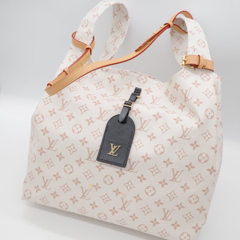 Louis Vuitton 路易威登 Atlantis 沙丘  白色 棕色 Monogram 帆布 手提包 肩背包-3