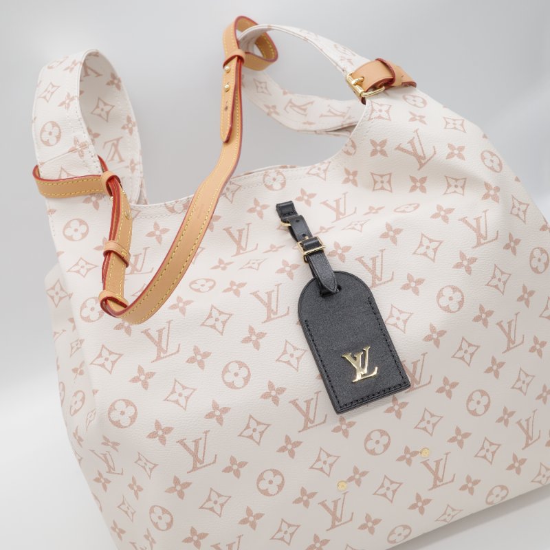 Louis Vuitton 路易威登 Atlantis 沙丘  白色 棕色 Monogram 帆布 手提包 肩背包-4