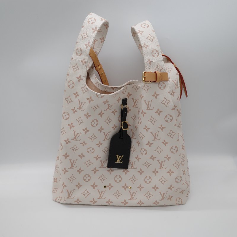 Louis Vuitton 路易威登 Atlantis 沙丘  白色 棕色 Monogram 帆布 手提包 肩背包-5