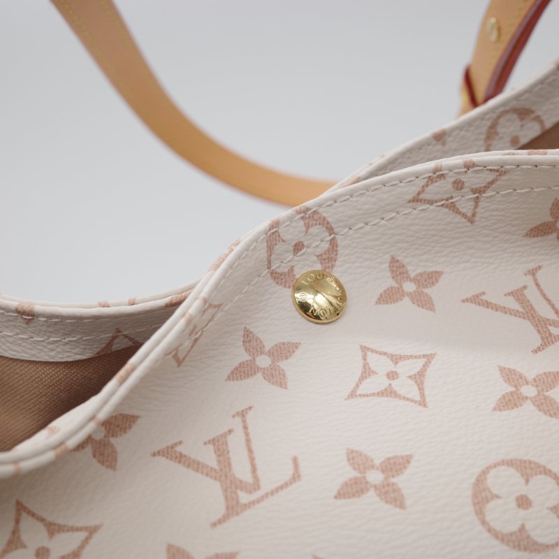 Louis Vuitton 路易威登 Atlantis 沙丘  白色 棕色 Monogram 帆布 手提包 肩背包-7