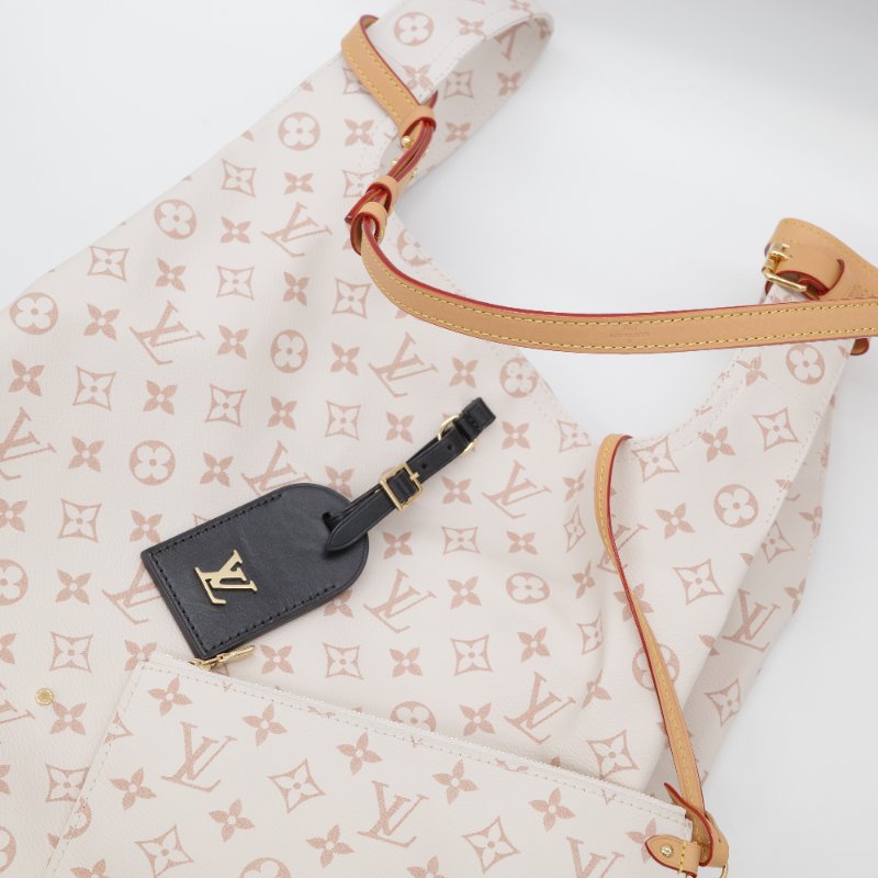 Louis Vuitton 路易威登 Atlantis 沙丘  白色 棕色 Monogram 帆布 手提包 肩背包-9