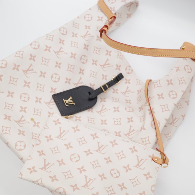 Louis Vuitton 路易威登 Atlantis 沙丘  白色 棕色 Monogram 帆布 手提包 肩背包-10