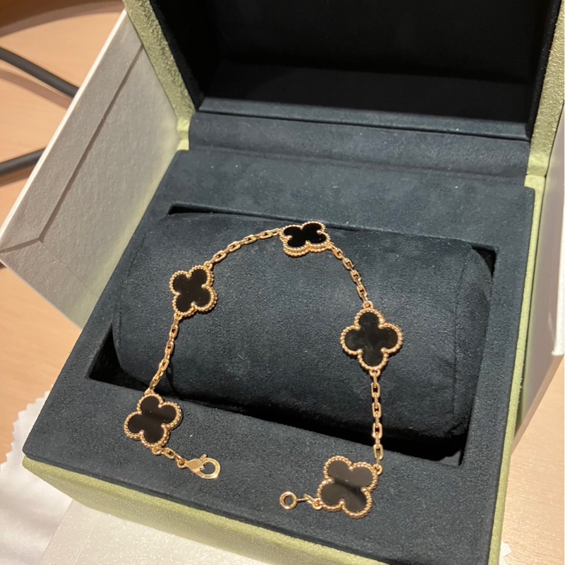 VCA梵克雅寶黑瑪瑙五花手鍊-3