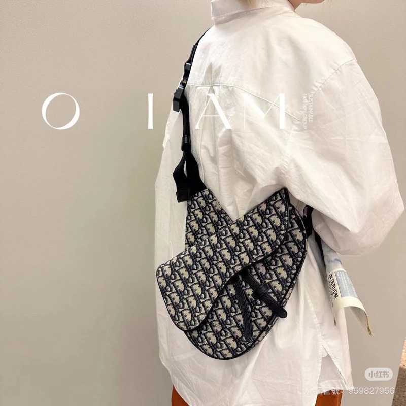 🈶購證 #全網最低💰 #櫃上在售12.5萬 Dior saddle新款老花馬鞍包 黃金尺寸長夾可入🔥-7