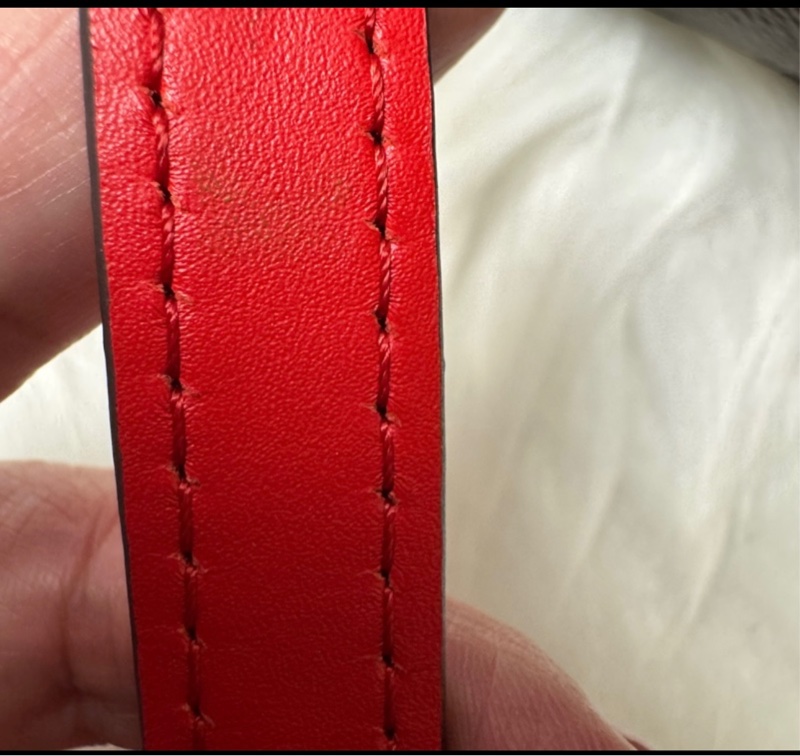 正品LV 帆布印花牛皮鑲飾束口斜背/肩背水桶包-24