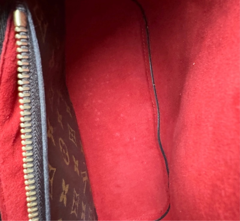 正品LV 帆布印花牛皮鑲飾束口斜背/肩背水桶包-27