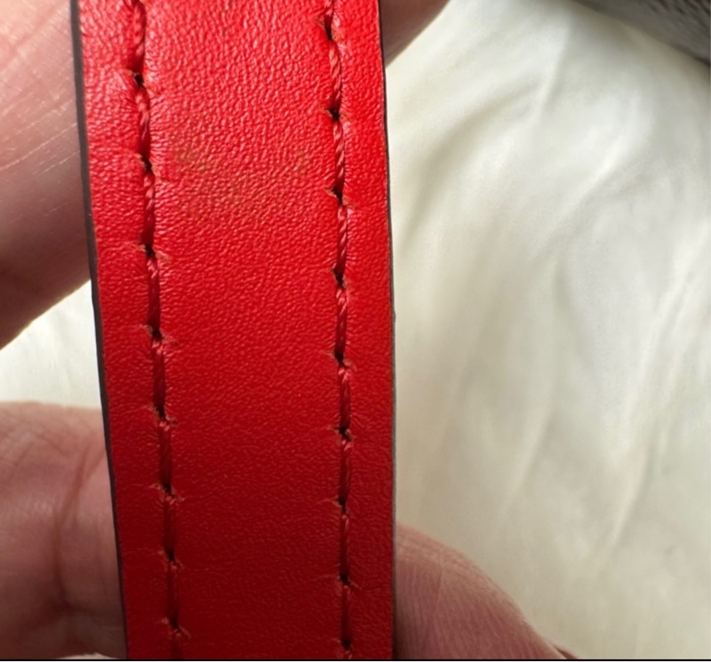 正品LV 帆布印花牛皮鑲飾束口斜背/肩背水桶包-29