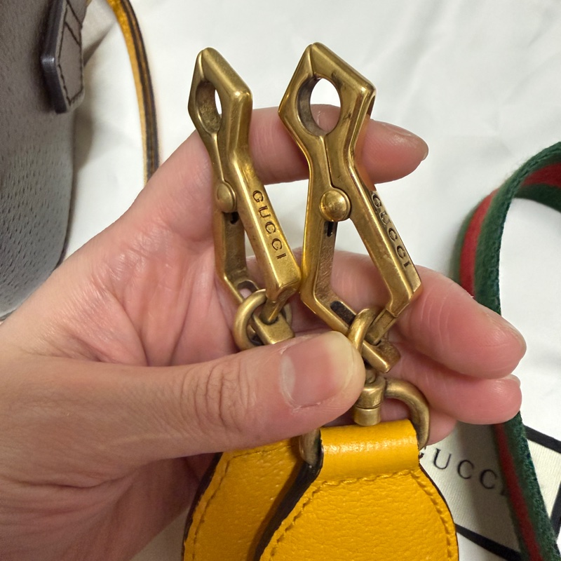 GUCCI Neo Vintage GG Suprem  經典虎頭印花皮革斜背/相機包(咖)-15