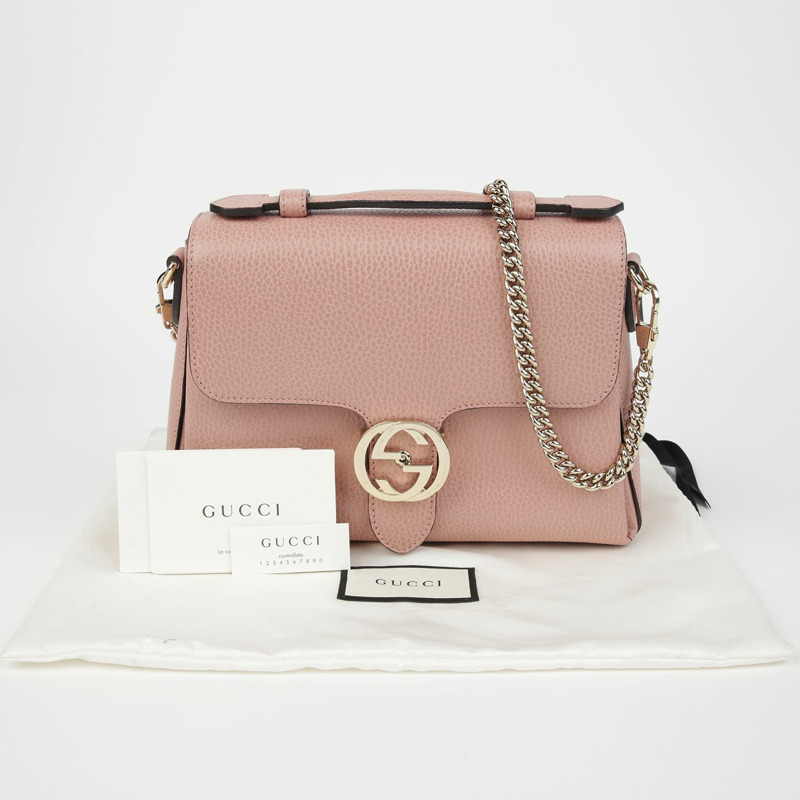 GUCCI 互扣式頂部手把手提單肩包 510302-0