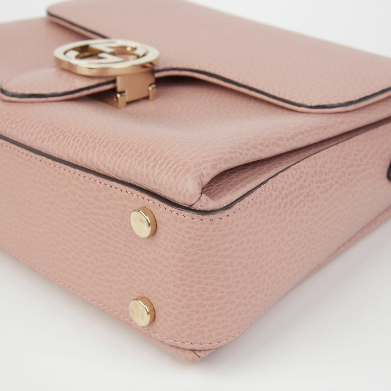 GUCCI 互扣式頂部手把手提單肩包 510302-8