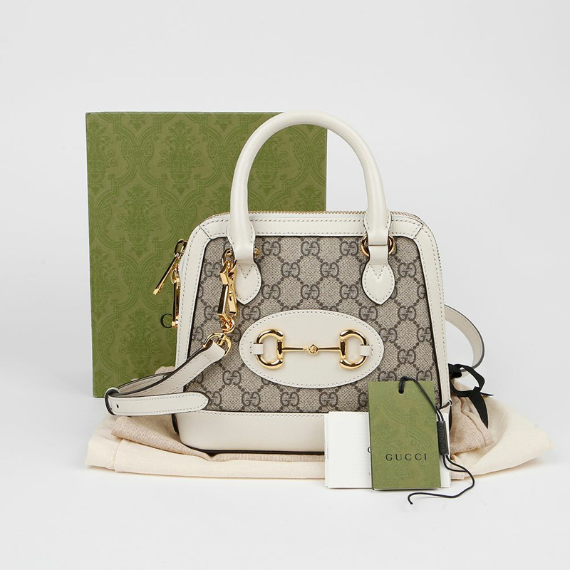 【包稅】GUCCI 640716 馬銜扣 1955 迷你手提單肩包-0