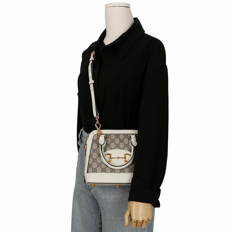 【包稅】GUCCI 640716 馬銜扣 1955 迷你手提單肩包-12