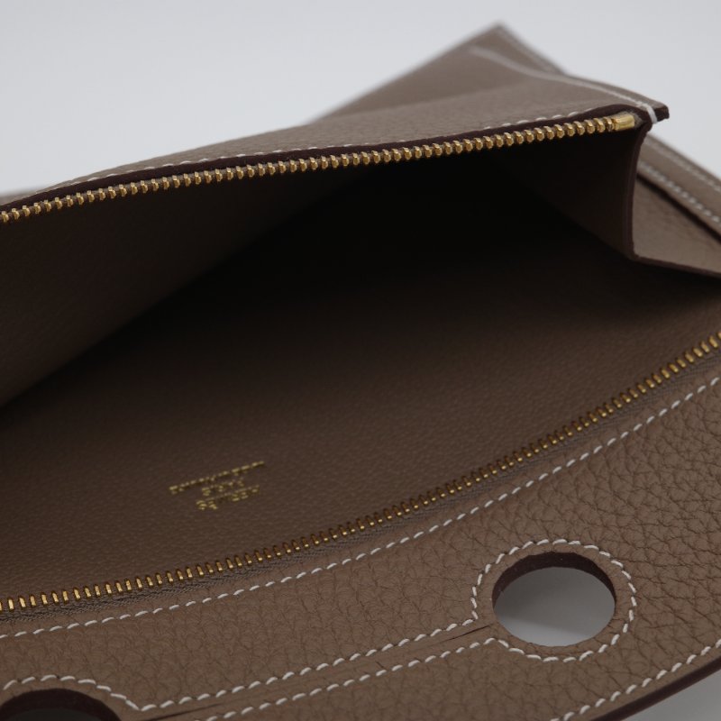 Hermès 愛馬仕 POCHETTE RACKPOCKET 25  大象灰 TOGO 18 ETOUPE 牛皮-4