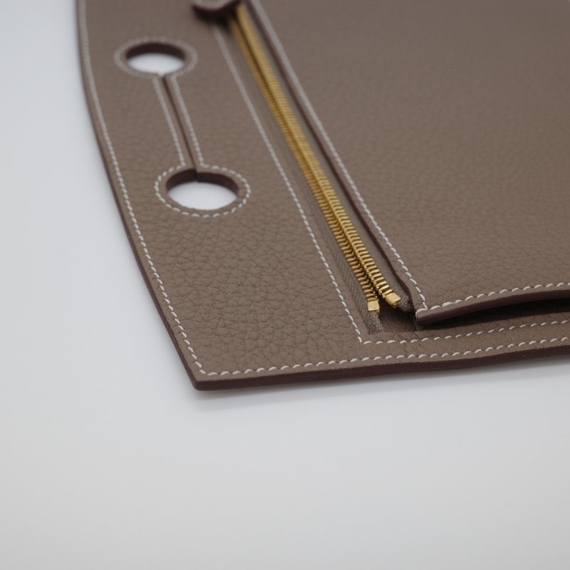 Hermès 愛馬仕 POCHETTE RACKPOCKET 25  大象灰 TOGO 18 ETOUPE 牛皮-5