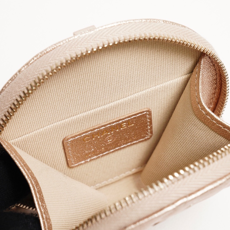 Chanel vip二合一包包 子母掛件腰包（香檳金）-6