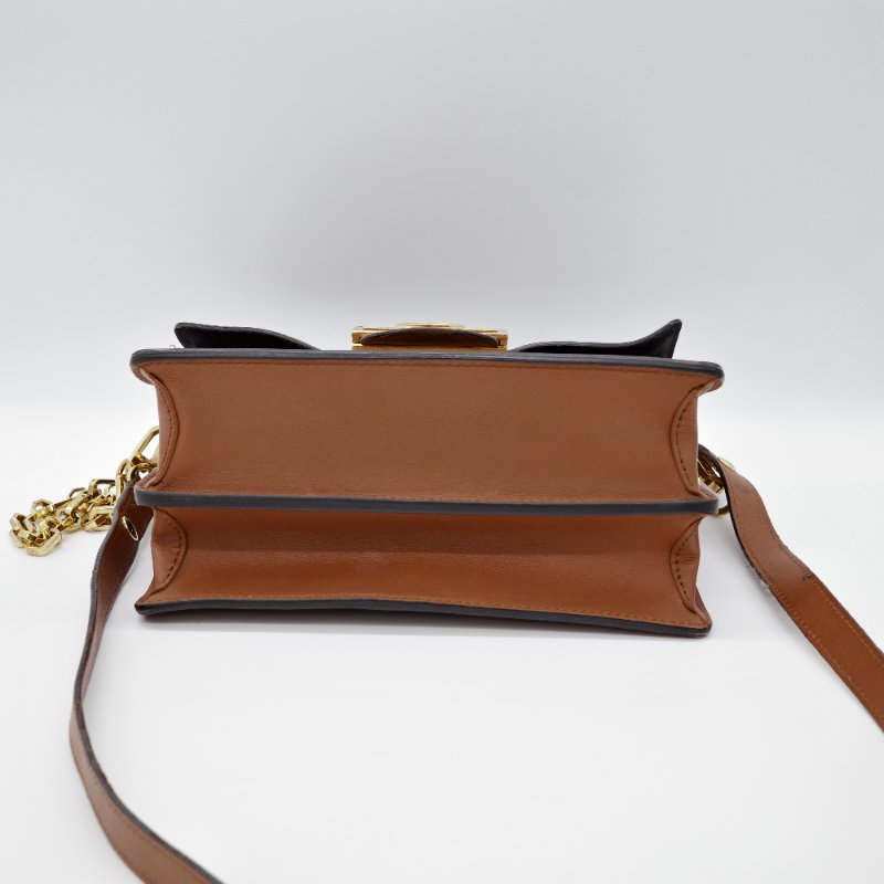 Louis Vuitton 路易威登 Dauphine 達芙琳 棕色 帆布 鏈帶 斜背包 肩背包-2