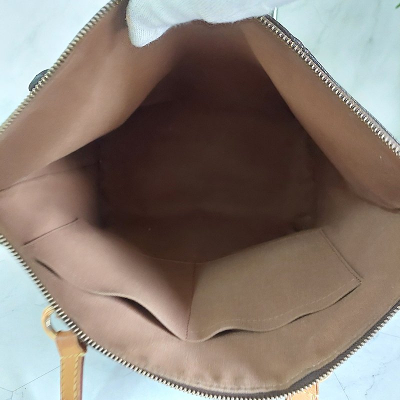 LV原花金釦TOTALLY   PM   M56688🎀出清特惠價🎀 ~雙口袋肩背包~二手品-6