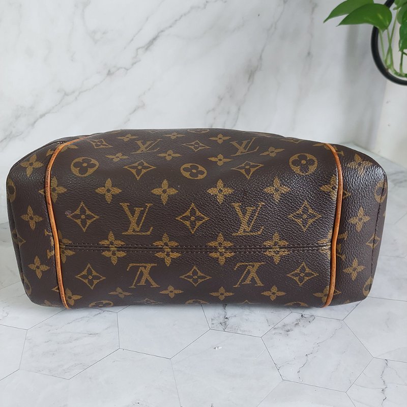 LV原花金釦TOTALLY   PM   M56688🎀出清特惠價🎀 ~雙口袋肩背包~二手品-7