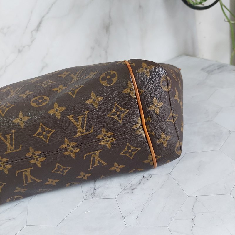 LV原花金釦TOTALLY   PM   M56688🎀出清特惠價🎀 ~雙口袋肩背包~二手品-36