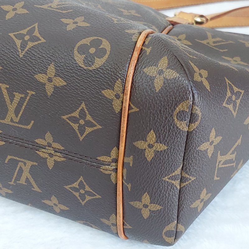 LV原花金釦TOTALLY   PM   M56688🎀出清特惠價🎀 ~雙口袋肩背包~二手品-37