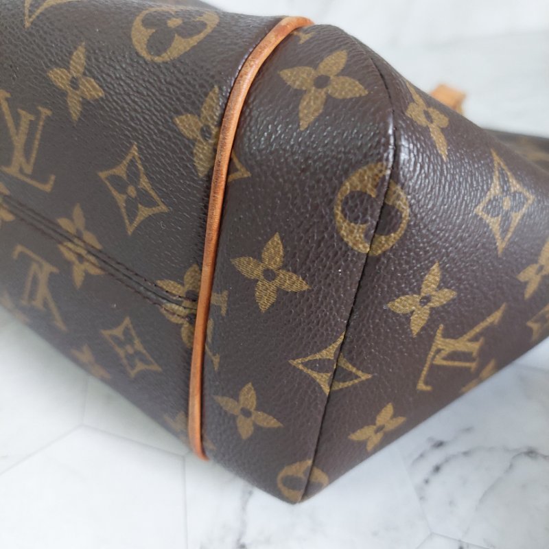 LV原花金釦TOTALLY   PM   M56688🎀出清特惠價🎀 ~雙口袋肩背包~二手品-80