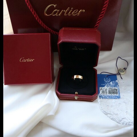 Cartier 18k金LOVE寬版戒指 56碼