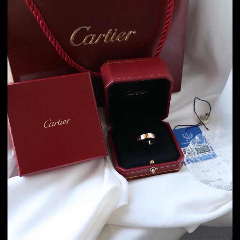 Cartier 18k金LOVE寬版戒指 56碼-1