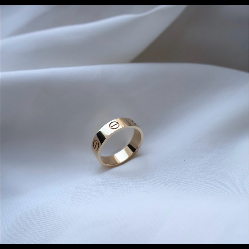 Cartier 18k金LOVE寬版戒指 56碼-3