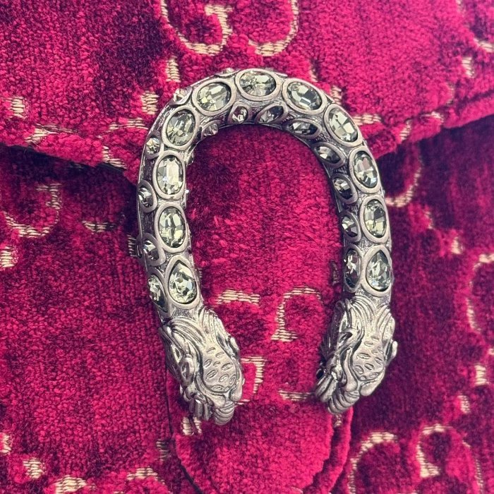 *SHIHNA名牌精品* Gucci 酒紅色絨面酒神包-2