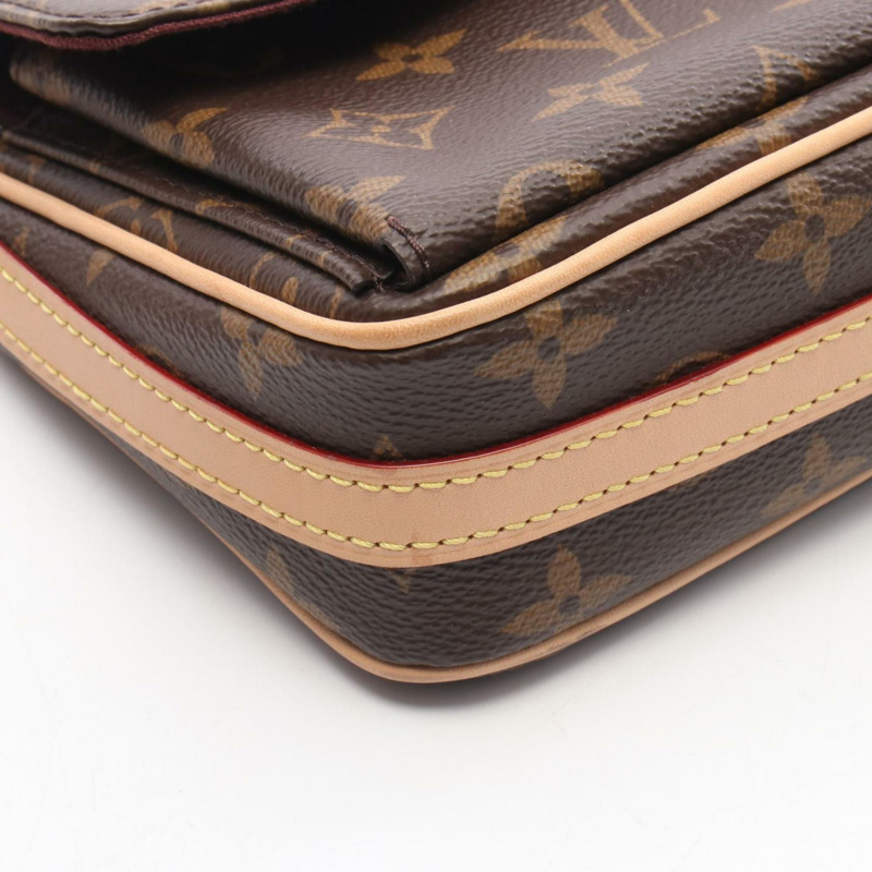 路易威登 Viva Cite Monogram 單肩包，塗層帆布和皮革，棕色，M46999-5