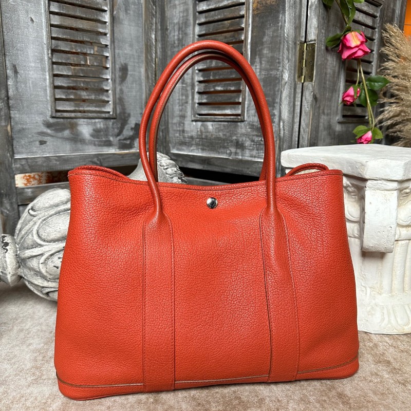 Hermes garden party花園36 橙色手提包-0