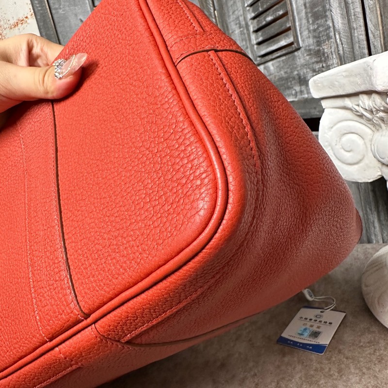 Hermes garden party花園36 橙色手提包-11