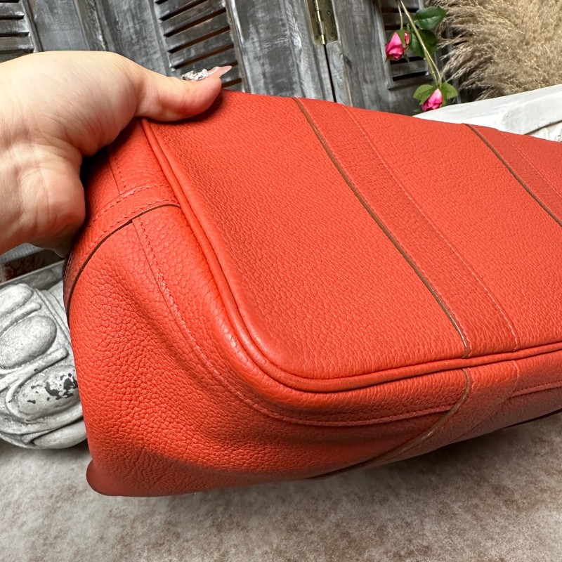 Hermes garden party花園36 橙色手提包-12