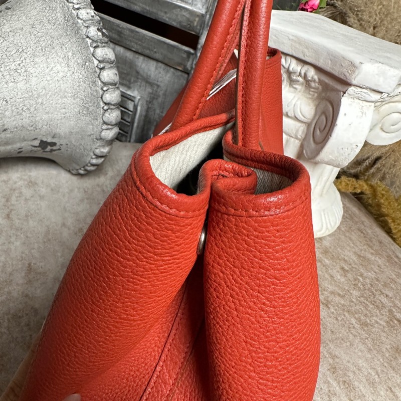 Hermes garden party花園36 橙色手提包-14