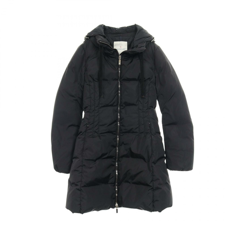 MONCLER NIM 羽絨外套 #0 外套 短版連帽衫 尼龍 黑色 二手 女款-0