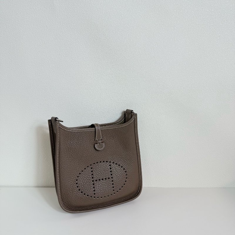 Hermes 愛馬仕伊芙琳 Evelyne mini大象灰 銀扣-2