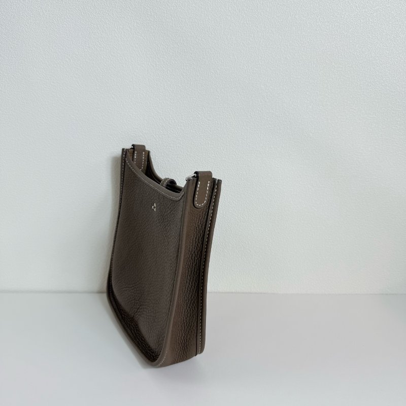 Hermes 愛馬仕伊芙琳 Evelyne mini大象灰 銀扣-6