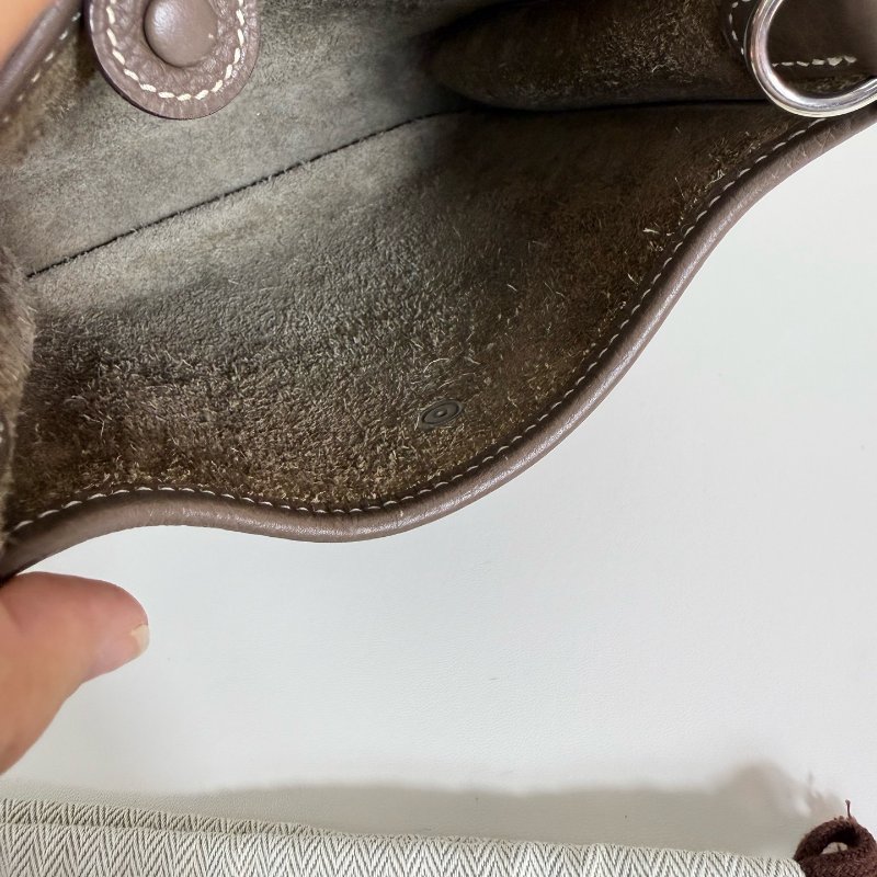 Hermes 愛馬仕伊芙琳 Evelyne mini大象灰 銀扣-7