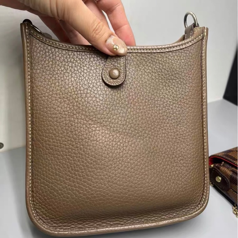 Hermes 愛馬仕伊芙琳 Evelyne mini大象灰 銀扣-6