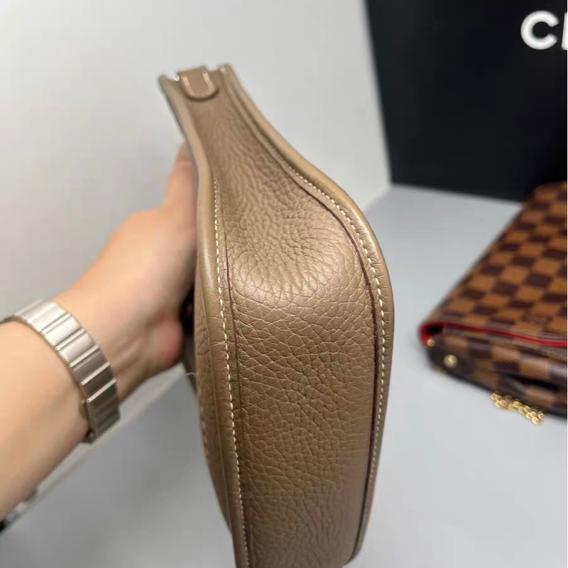 Hermes 愛馬仕伊芙琳 Evelyne mini大象灰 銀扣-9