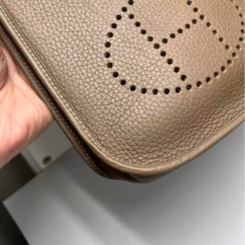 Hermes 愛馬仕伊芙琳 Evelyne mini大象灰 銀扣-12