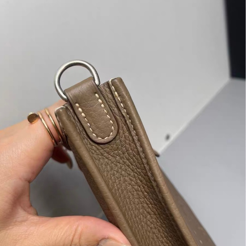 Hermes 愛馬仕伊芙琳 Evelyne mini大象灰 銀扣-19