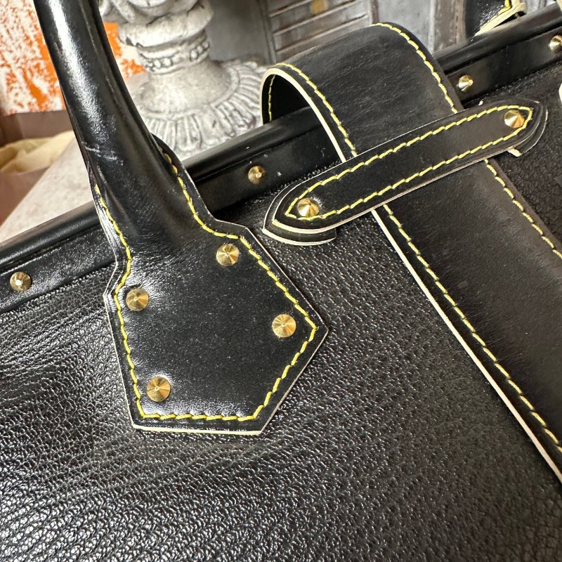 LV suhali蘇哈里黑色牛皮手提包-20