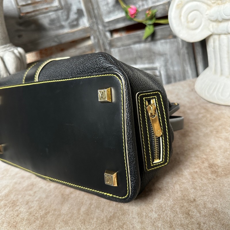 LV suhali蘇哈里黑色牛皮手提包-26